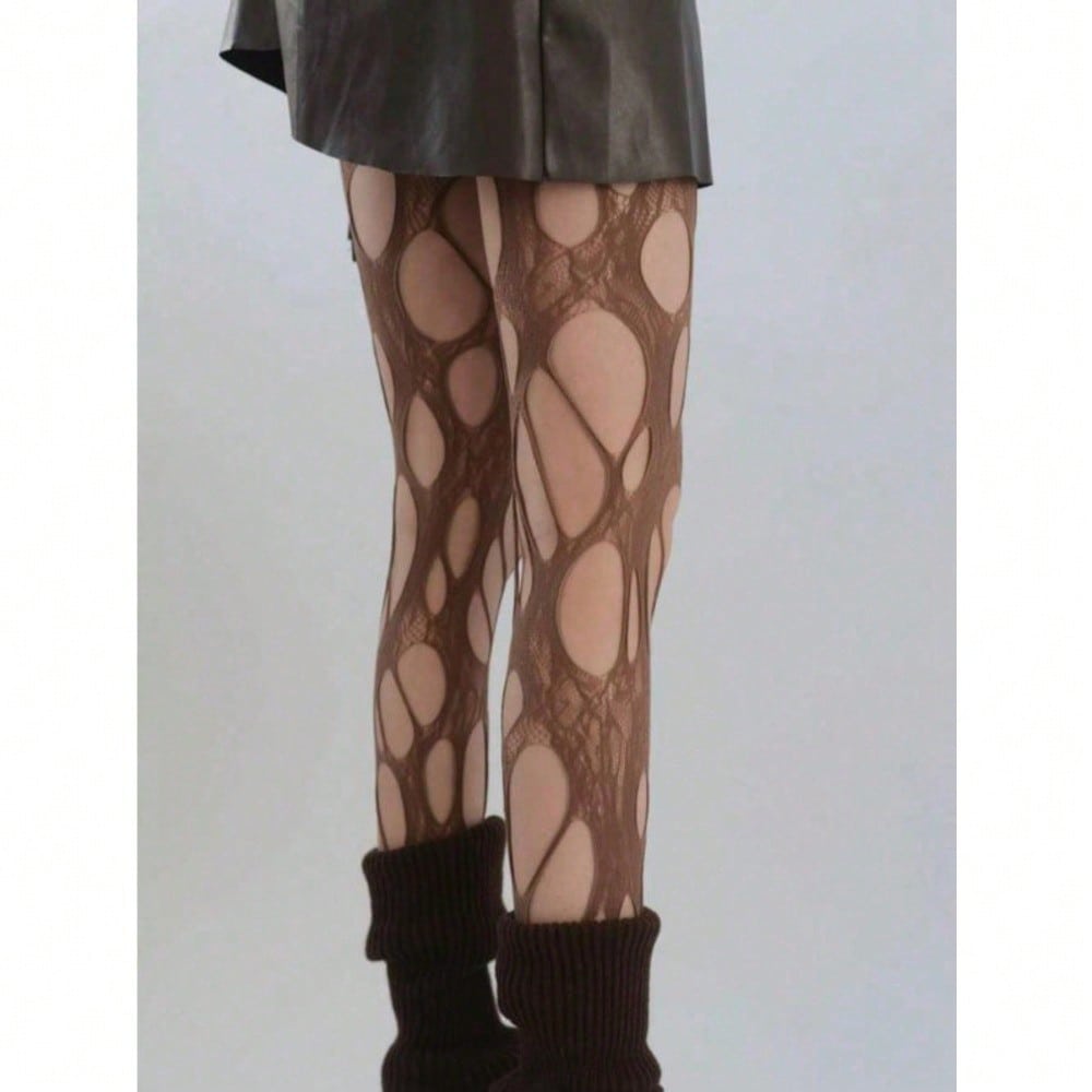Women's Solid Color Cut Out Sh - مراجعة Tights Pantyhose Sheer وسعره
