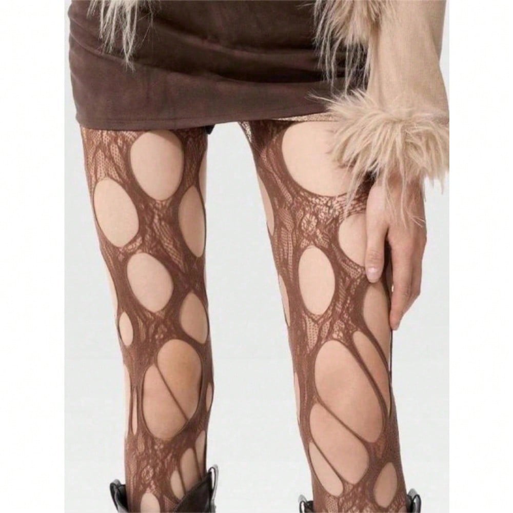 Women's Solid Color Cut Out Sh - مراجعة Tights Pantyhose Sheer وسعره