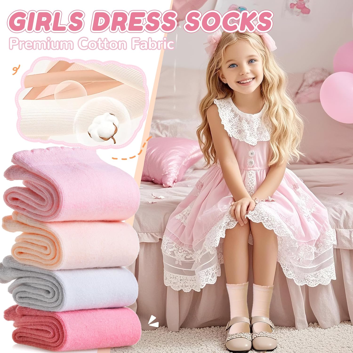 Girls Ruffle Crew Socks Little - مراجعة Silk Sock Bamboo وسعره