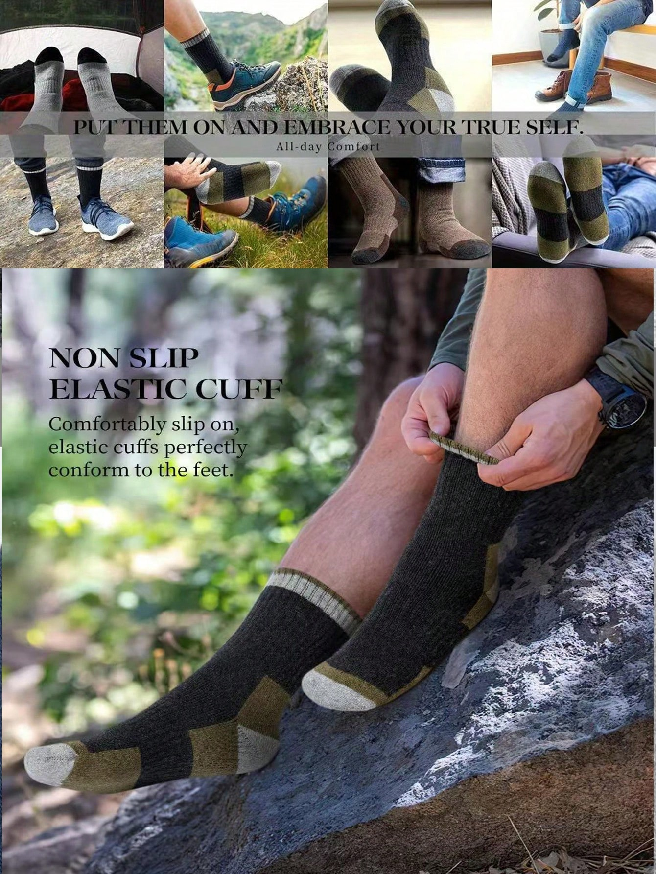 Men’s Thick Crew Socks 5-Pack, - مراجعة Cotton Crew Sock Pack وسعره