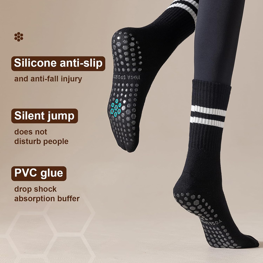 Yoga Pilates Socks with Grips  - مراجعة No Show Sock Women وسعره