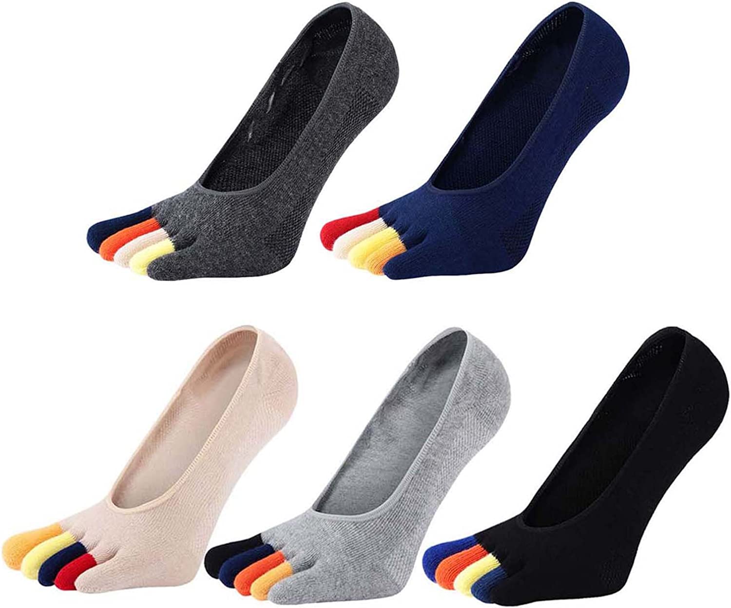 5 Pairs Colorful Loafer Socks  - مراجعة Invisibility Sock Loafer وسعره