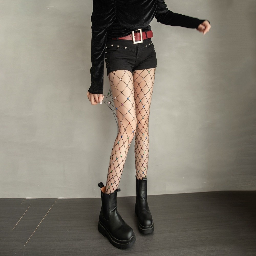 Y2K Colorful Fishnet Stockings - مراجعة Fishnet Stocking Women وسعره