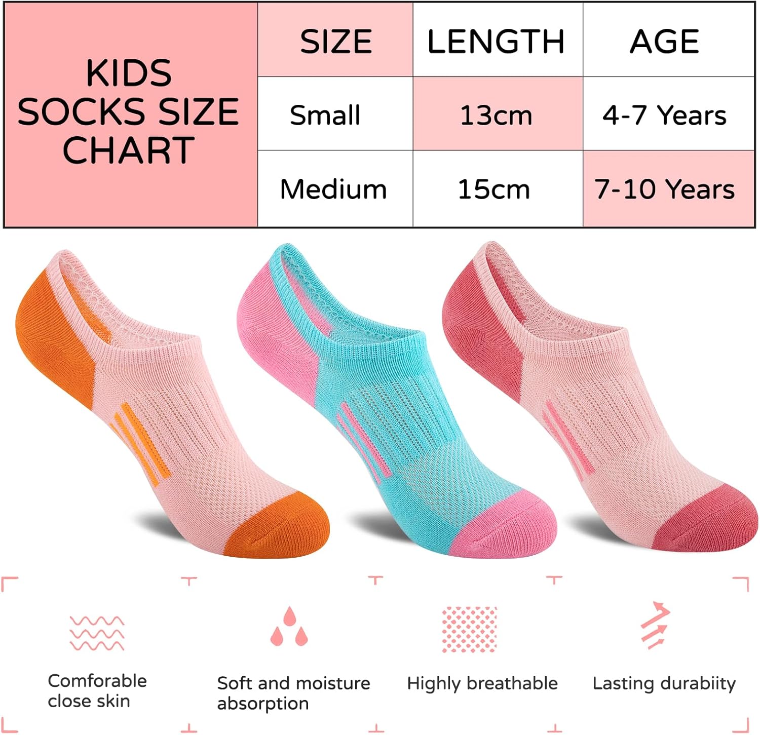 12 Pairs Girls No Show Socks C - مراجعة Silk Sock Bamboo وسعره