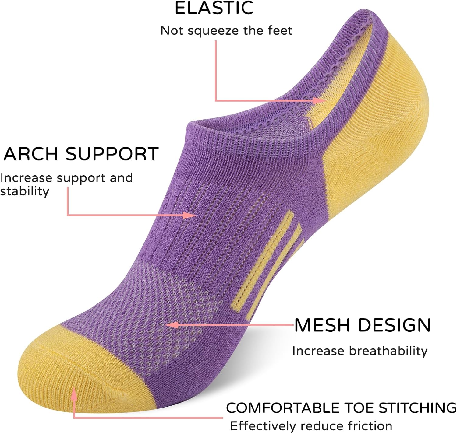 12 Pairs Girls No Show Socks C - مراجعة Silk Sock Bamboo وسعره