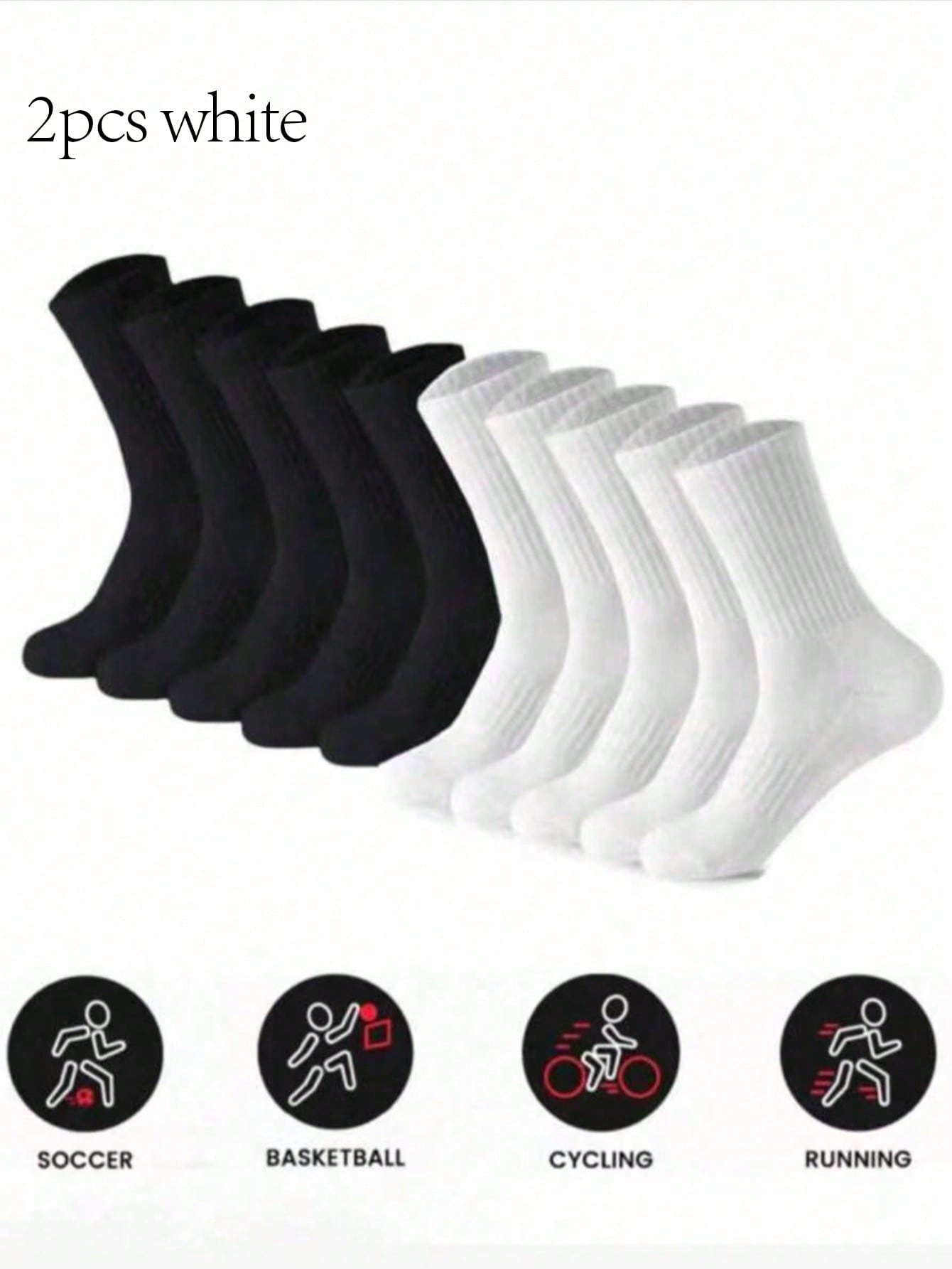 Women's Running Socks Pack, Bl - مراجعة Cotton Crew Sock Pack وسعره