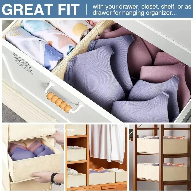 Fabric Underwear Storage Box D - مراجعة Sock Organizer Tray وسعره