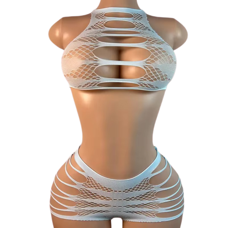 Sexy Lingerie +Panties Hollow  - مراجعة Fishnet Stocking Women وسعره