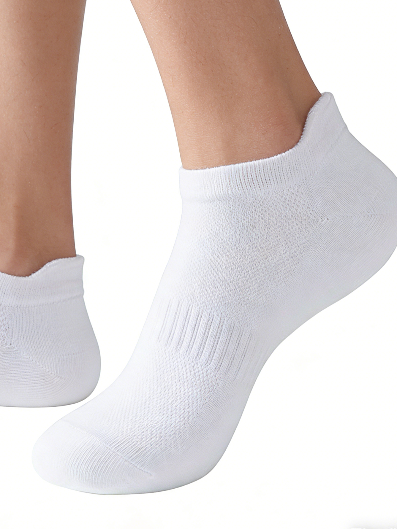 6 Pairs Women Men White Ankle  - مراجعة No Show Sock Women وسعره