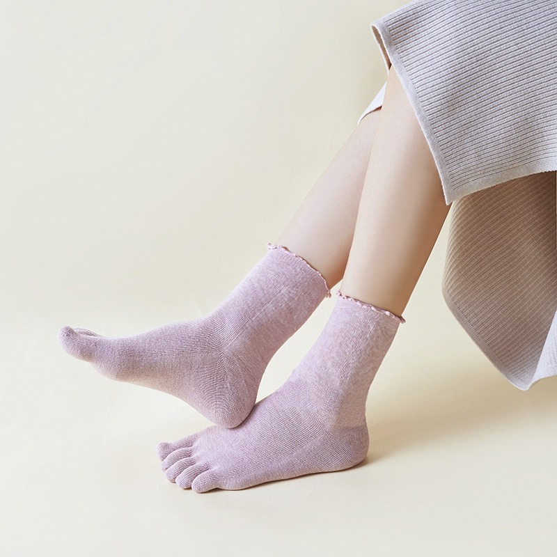 1 3 5 Pairs Women's Five Finge - مراجعة Toe Sock Split وسعره