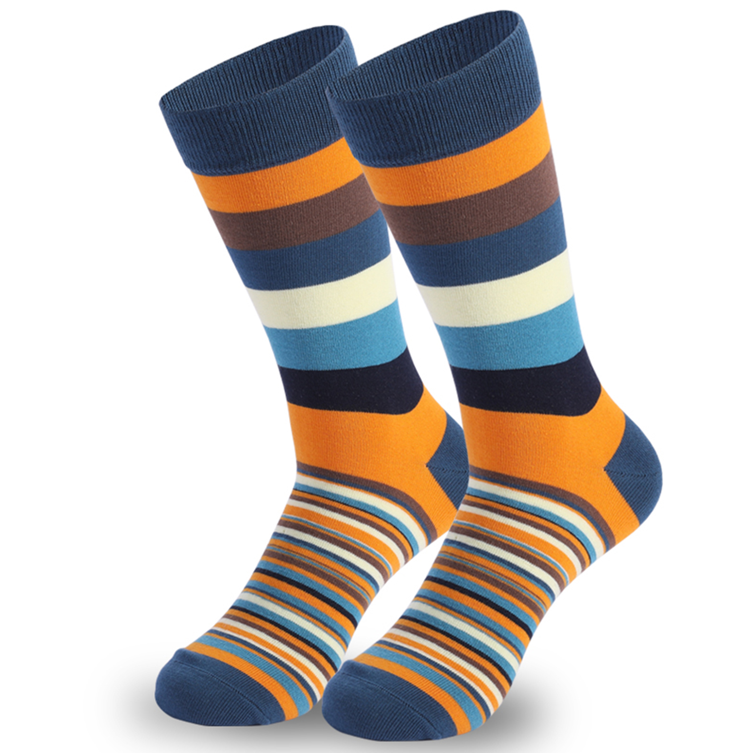 5Pairs Mens Fun Dress Socks, P - مراجعة Cotton Crew Sock Pack وسعره