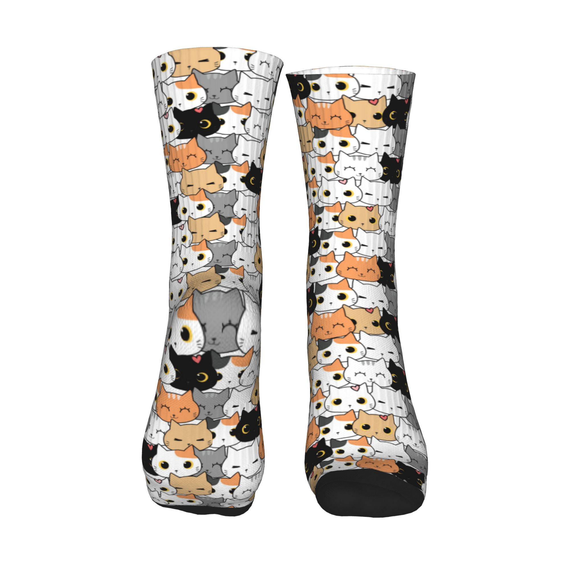 Cute Kitten Cat Doodle Dress S - مراجعة Dress Sock Men وسعره
