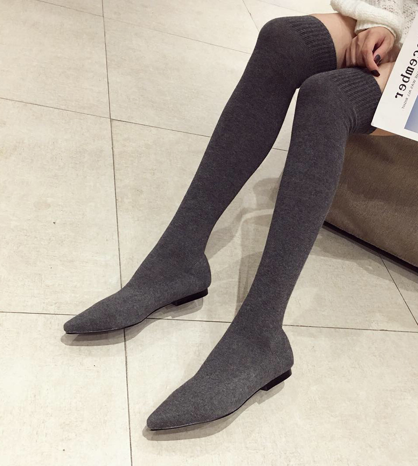 AIYKAZYSDL 2024 Autumn Kitten  - مراجعة Boot Sock Slouchy وسعره