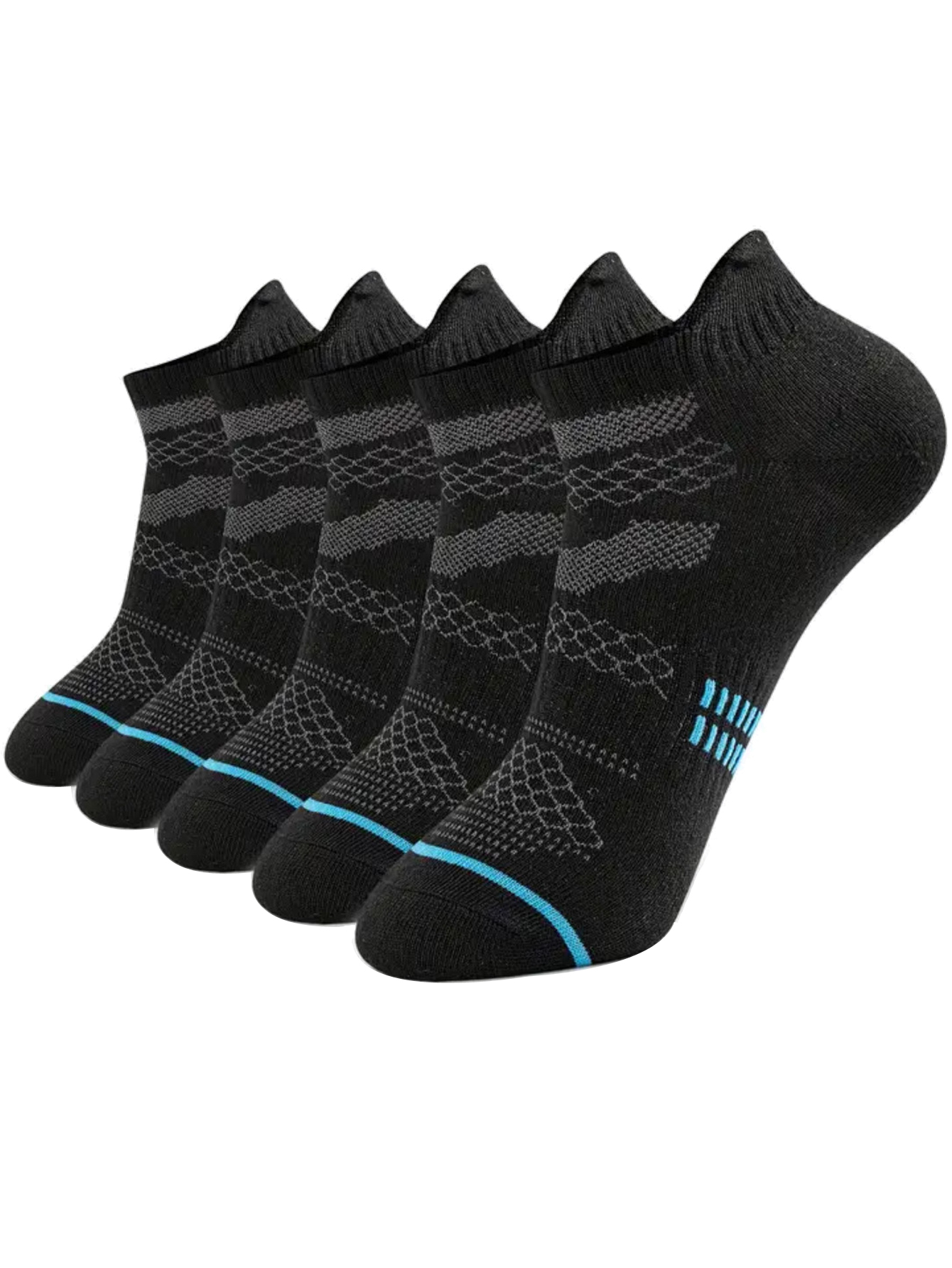5Pairs Soft Padding No Show So - مراجعة No Show Sock Women وسعره