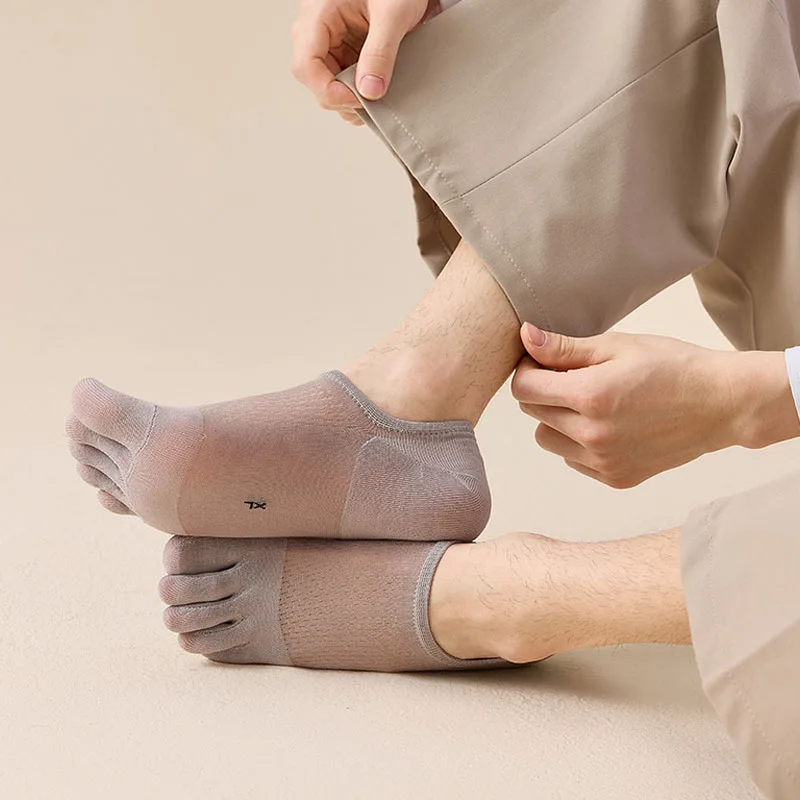 5 Pairs Man Summer Thin Toe So - مراجعة Ankle Sock Low Cut وسعره