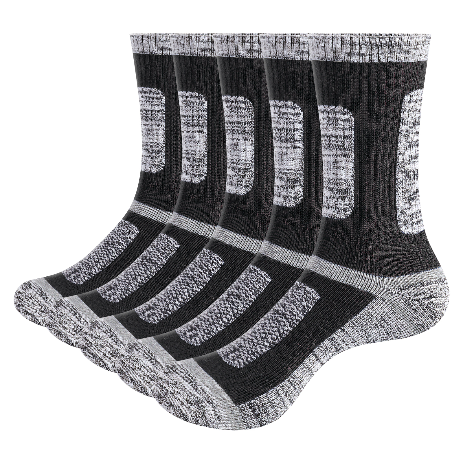 YUEDGE Mens Moisture Wicking C - مراجعة Cotton Crew Sock Pack وسعره