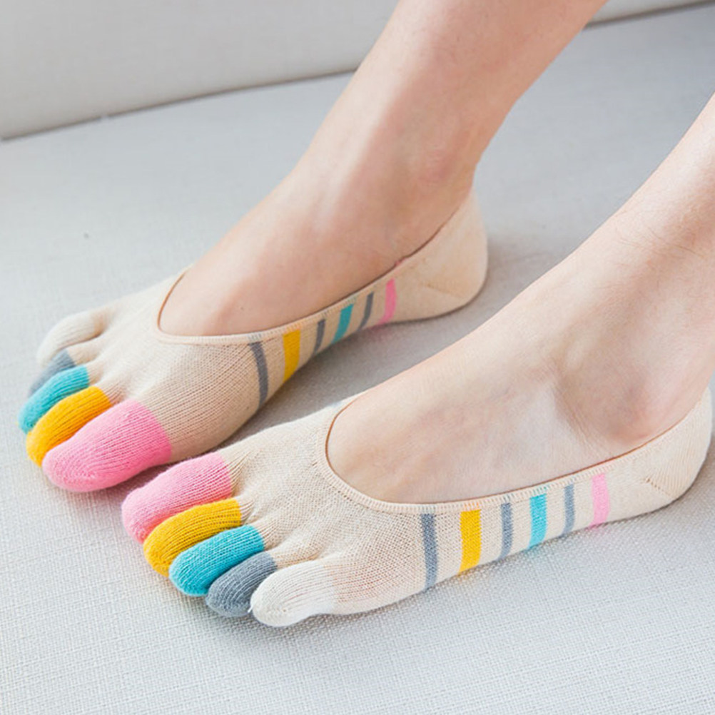 5Pairs Yoga Toe Socks Women Lo - مراجعة Invisibility Sock Loafer وسعره