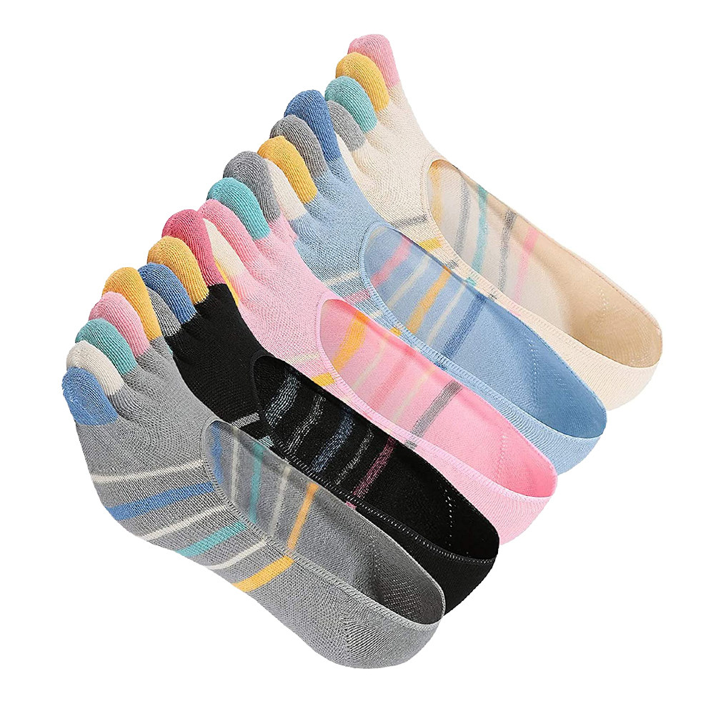 5Pairs Yoga Toe Socks Women Lo - مراجعة Invisibility Sock Loafer وسعره