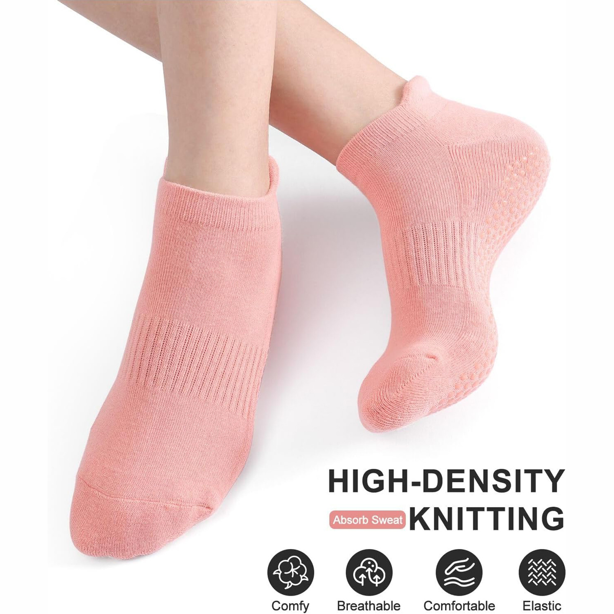 6 Pairs Yoga Socks for Women P - مراجعة Grip Sock Yoga وسعره
