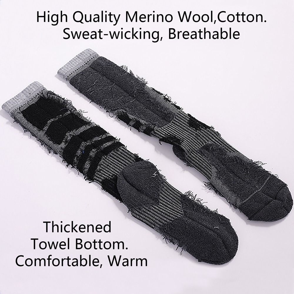 Thickened Merino Wool Outdoor  - مراجعة Wool Hiking Sock وسعره