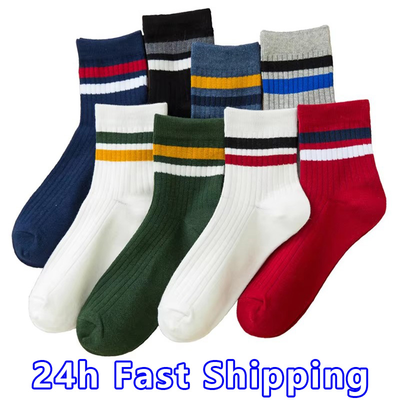 3 Pairs/Pack Cotton Mens Socks - مراجعة Cotton Crew Sock Pack وسعره