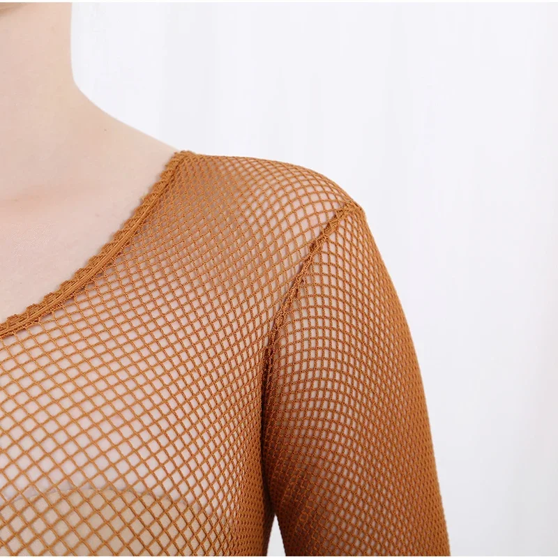 Latin Dance Full Body Jumpsuit - مراجعة Fishnet Stocking Women وسعره