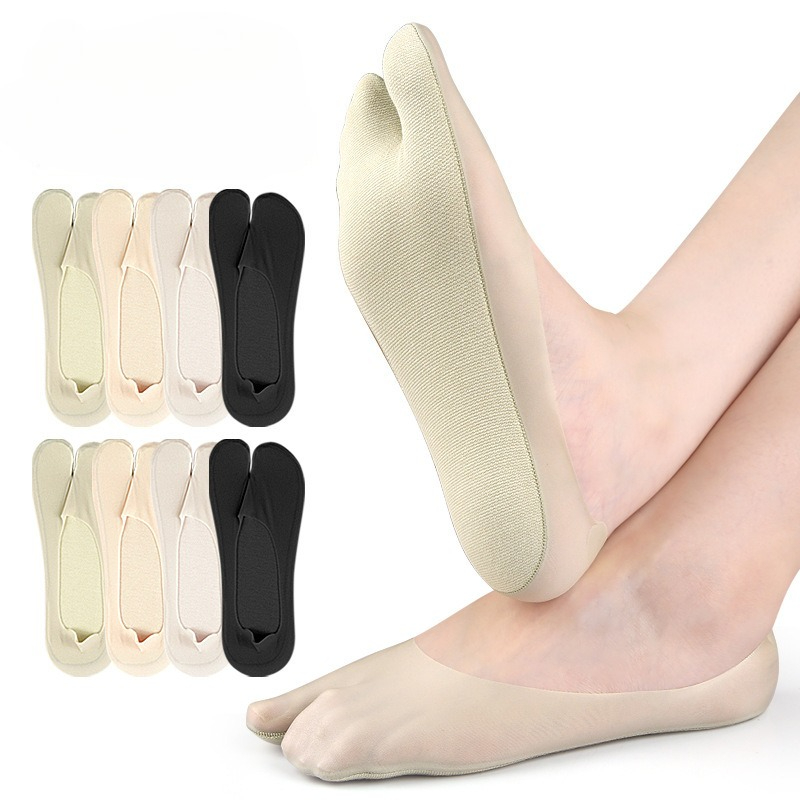 A pair of summer thin ice silk - مراجعة Toe Sock Split وسعره