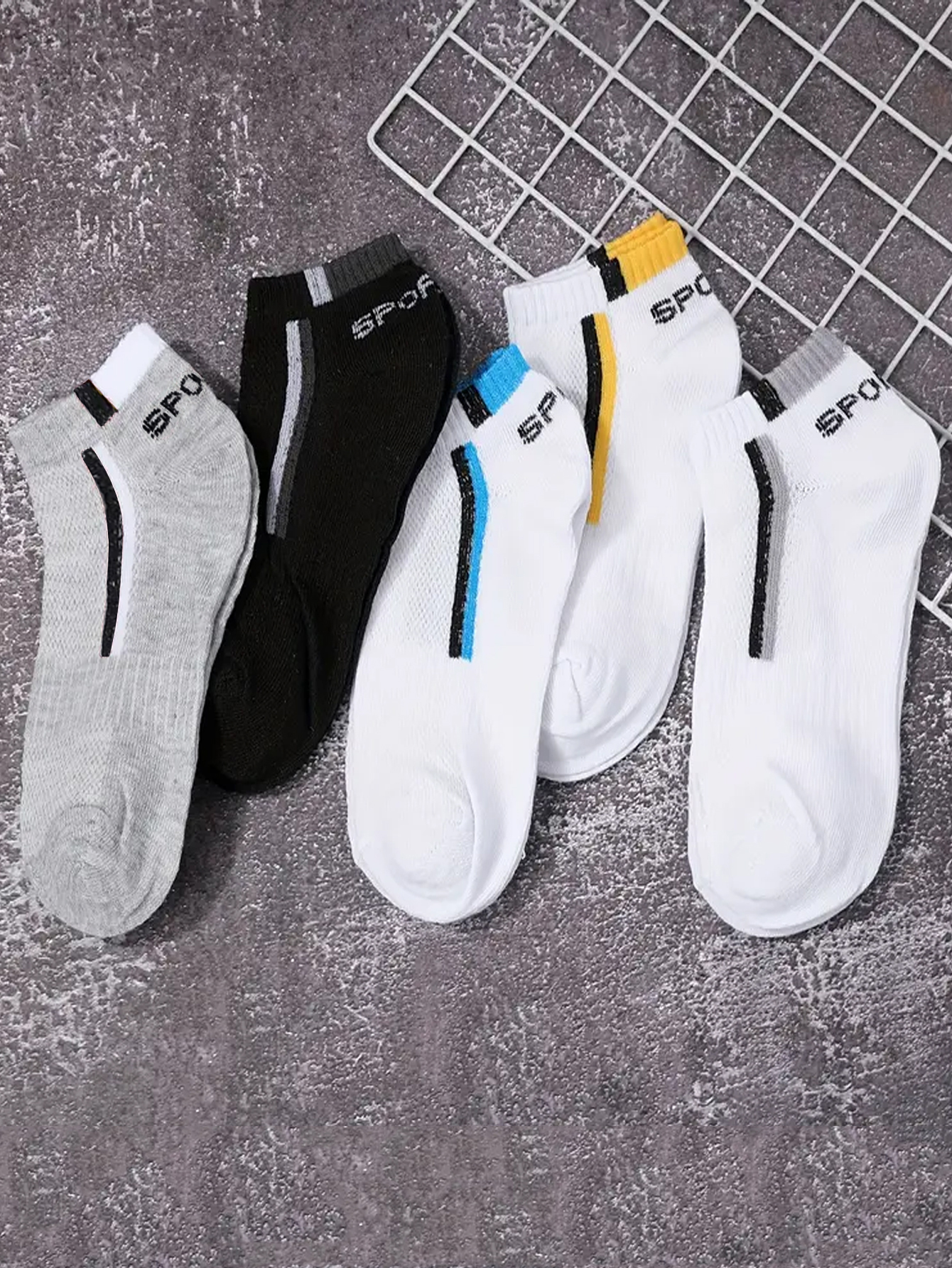 5/10/20/30Pairs Men's Color-bl - مراجعة Ankle Sock Low Cut وسعره