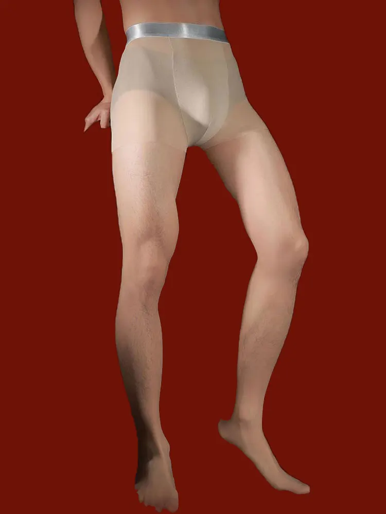 Sexy Men Traceless Silver Wais - مراجعة Tights Pantyhose Sheer وسعره