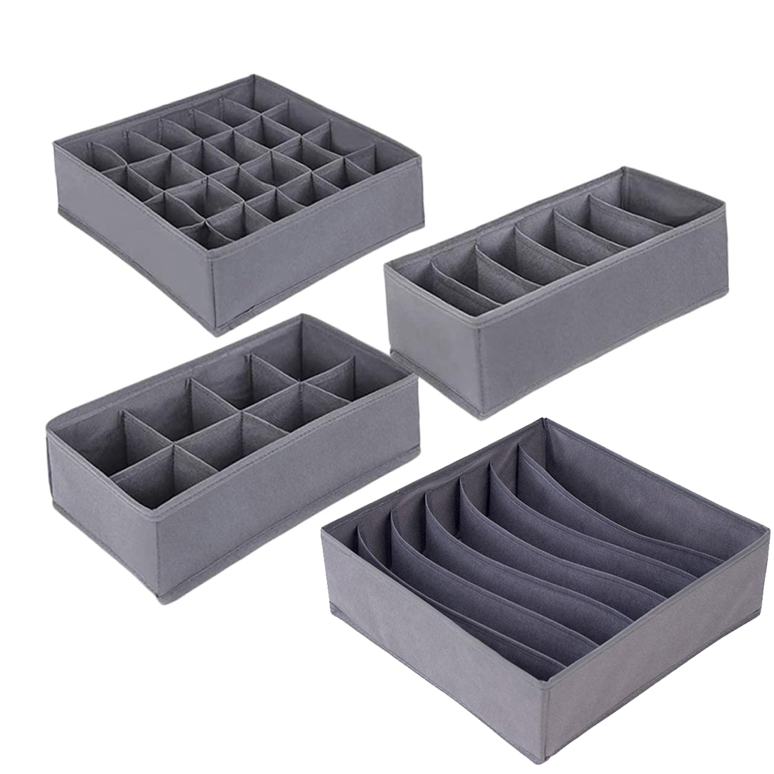 6/7/8/24 Grids Foldable Fabric - مراجعة Sock Organizer Tray وسعره