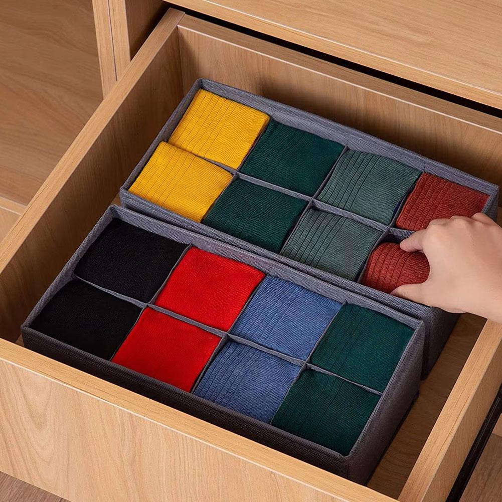 6/7/8/24 Grids Foldable Fabric - مراجعة Sock Organizer Tray وسعره
