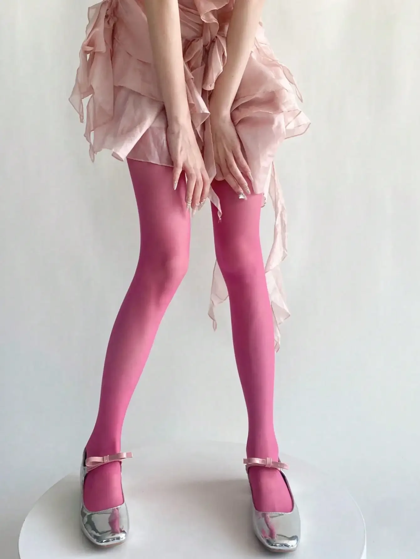 1 Pair Women's Shimmery Aurora - مراجعة Tights Pantyhose Sheer وسعره