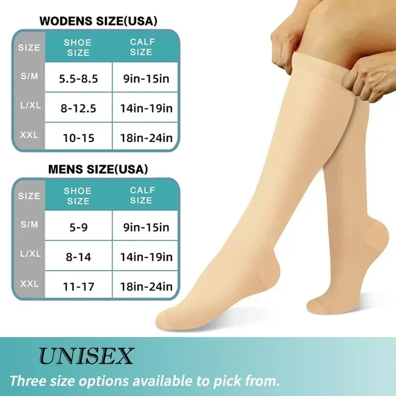 1 Pair Women's & Men's Compres - مراجعة Compression Sleeve Calf وسعره