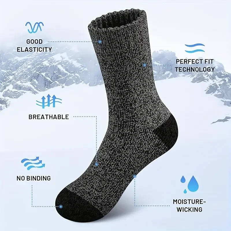 5 Pairs Merino Wool Socks for  - مراجعة Wool Hiking Sock وسعره