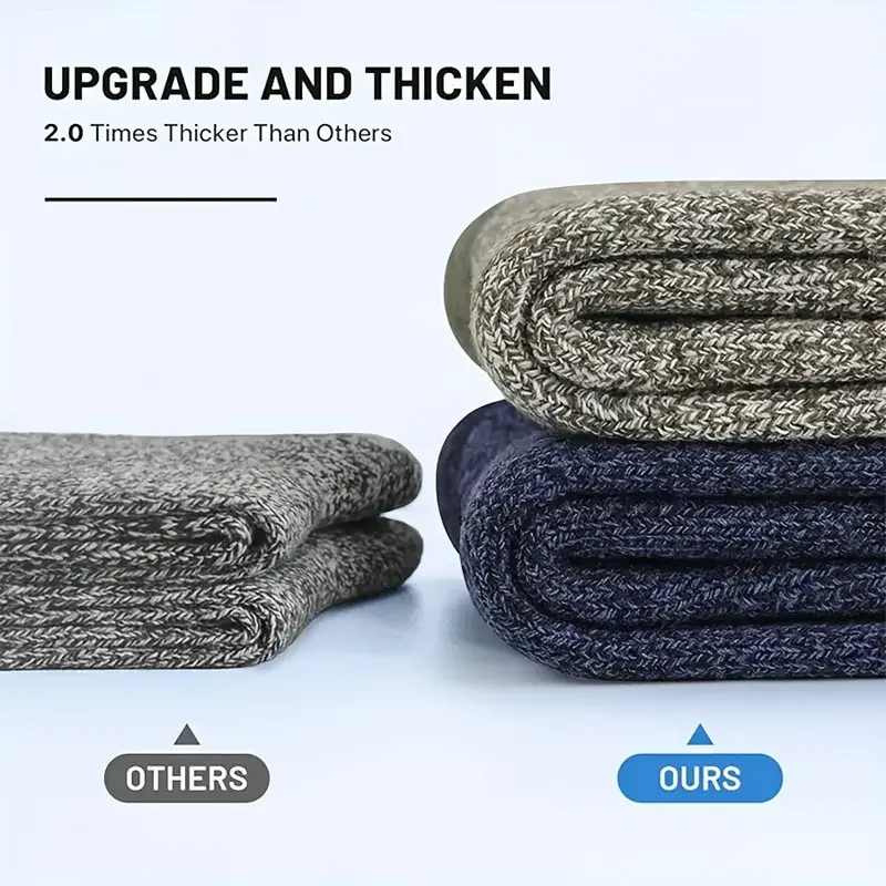 5 Pairs Merino Wool Socks for  - مراجعة Wool Hiking Sock وسعره