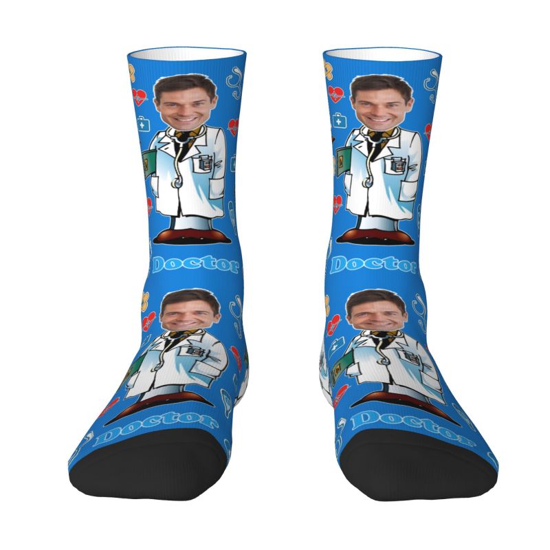 Doctor Custom Men Women Crew S - مراجعة Dress Sock Men وسعره