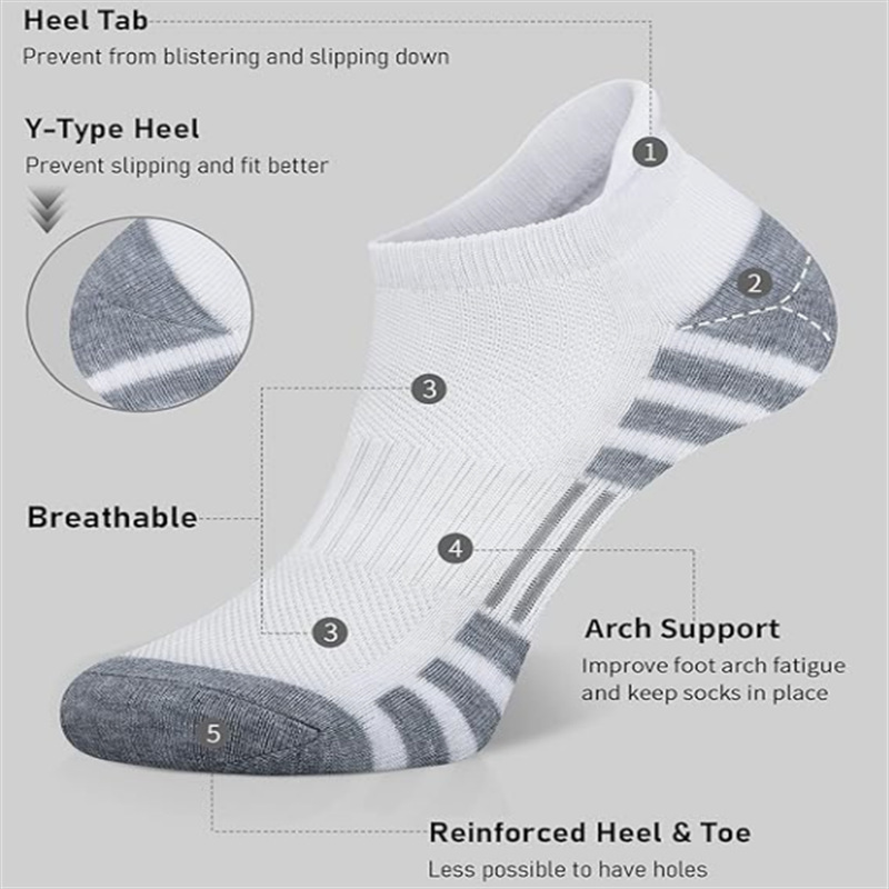 Unisex Cushioned Breathable An - مراجعة Athletic Sock Cushion وسعره